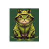 Katze Frosch Froschköstum Karneval Fasching
