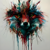 Fuchs Farbverlauf Kunst