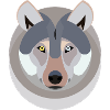 Wolf as a graphic
