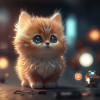 A cute kitten