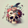 Flowery Skull