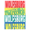 Wolfsburg Germany City Font Skyline