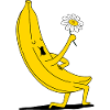 Banana with chamomile
