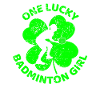 Badminton St. Patrick's day shamrock