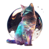 Fantastically dazzling cat
