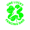 Fencing St. Patrick's day shamrock
