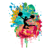 Cheerleaders in PopArt