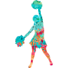 Cheerleaders in PopArt