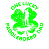 Paddleboard St. Patrick's day shamrock