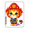 Firefighter, lion lover