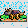 Triceratops pixel art