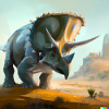 Triceratops digital art