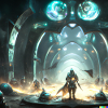 Sci-fi combat digital art