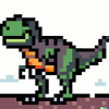Tyrannosaurus pixel art