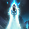 Mystischer blauer Geist digital art
