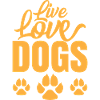 Life Love Dogs - orange