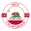 Brea California Flag USA Travel Souvenir Badge