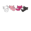 Transfem Drapeau Pride LGBTQ Axolotl