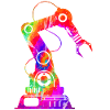 Robot Robotics Engineer Tie Dye