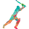 Cricketers in Popart