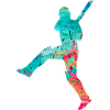 Cricketers in Popart
