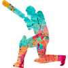 Cricketers in Popart