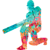 Cricketers in Popart