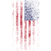 Drapeau américain délavé vertical