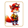 Firefighter, fox lover