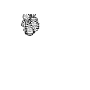 USA Fahne Monstera Pflanze