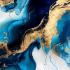 Blauer moderner Marmor