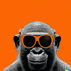 Affe mit Sonnenbrille