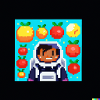 Astronaut im Fruchtsalat