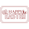 Happy Easter Schriftzug mit Ostereiern