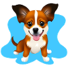 Papillon Cartoon Dog