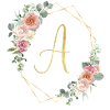 Customizable Monogram A Floral
