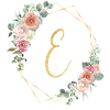 Customizable Monogram E Floral