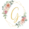 Customizable Monogram G Floral