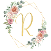Personalisierbar Monogramm R Floral