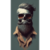 Hipster Skull