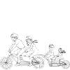 Famille Vélo clair
