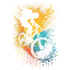 Bright & bold bicycle art