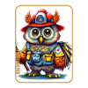Firefighter, owl lover
