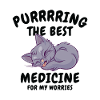 Meilleure médecine Purring Cat Positivité