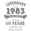 40ème anniversaire millésime 1983