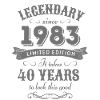 40ème anniversaire millésime 1983