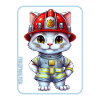 Firefighter, cat lover