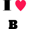I love B