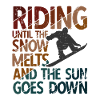 Snowboard Spruch für Snowboarder