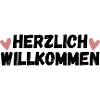 Herzlich Willkommen Herz Liebe
